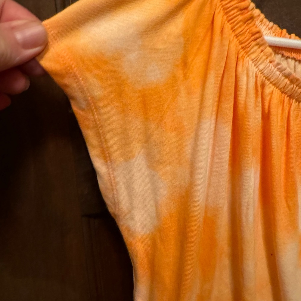 Girls Size 10-12 Old Navy Orange Romper (NEW) - Picture 3 of 9